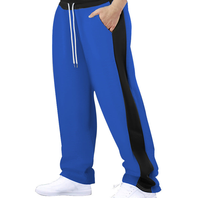 Herren Bequeme Sportliche Jogginghose mit elastischem Bund und kontrastierenden Seiteneinsätzen R&B