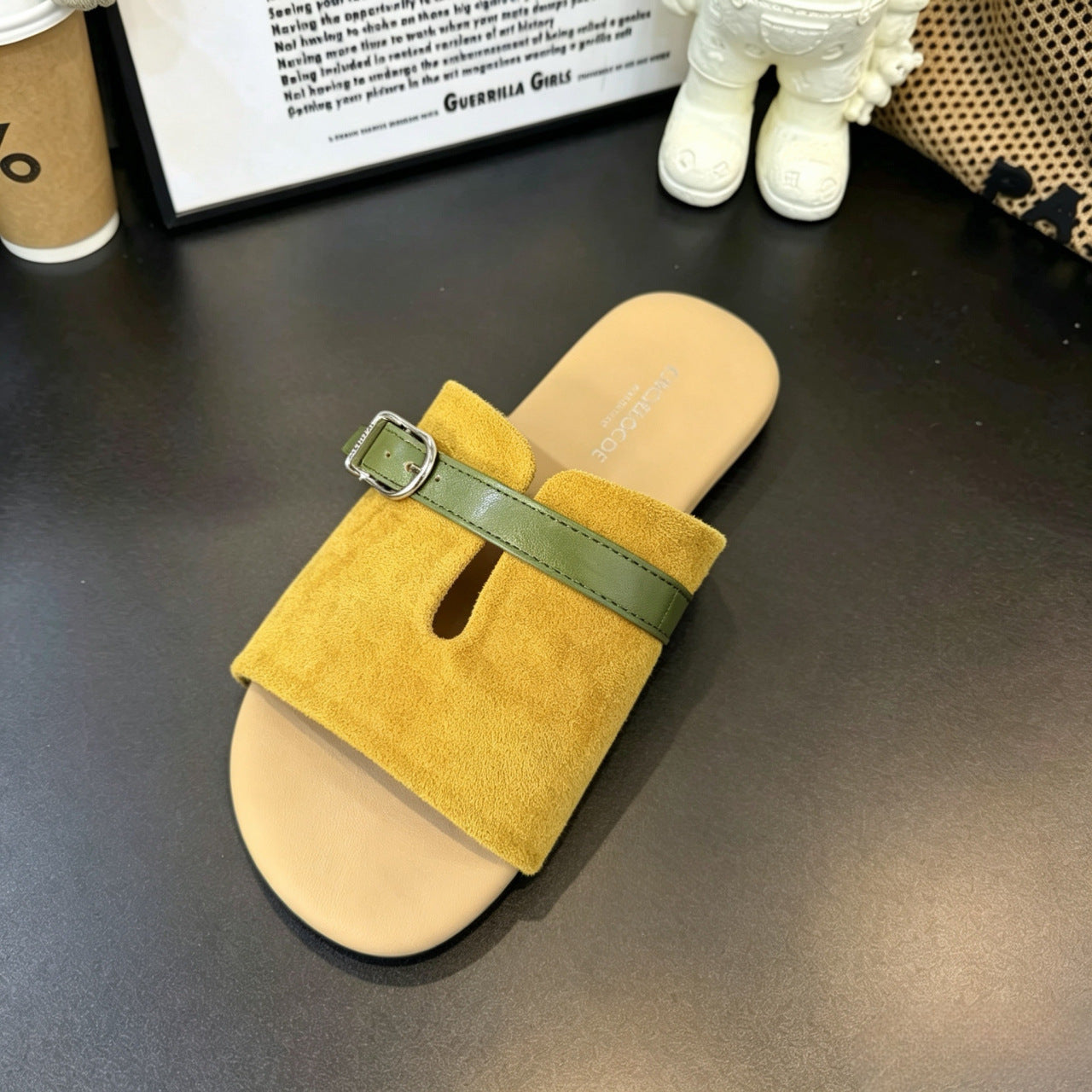 Damen modische Clogs mit modischen Riemchen und komfortablem Fußbett R&B