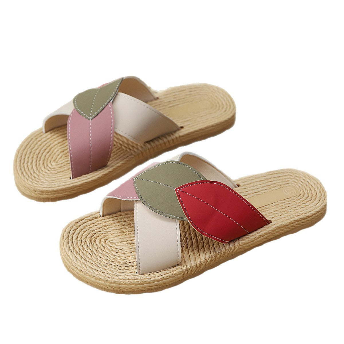 Damen Komfortable Zehentrenner-Sandaletten mit floralem Riemendesign R&B
