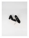 Damen elegante Pumps mit modischer Schleifenapplikation und bequemem Blockabsatz R&B