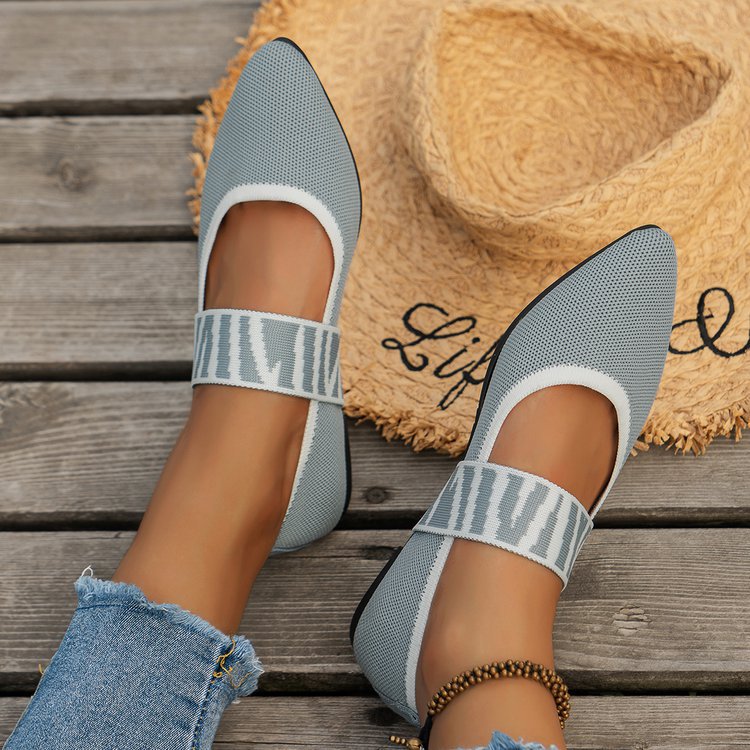Damen modische und bequeme Slipper mit elastischem Riemen R&B