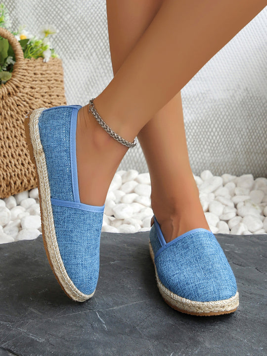 Damen Espadrilles mit elastischem Obermaterial und komfortabler Sohle R&B