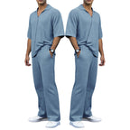 Herren elegantes Freizeit-Outfit aus weichem Strickmaterial mit lässigem Schnitt R&B