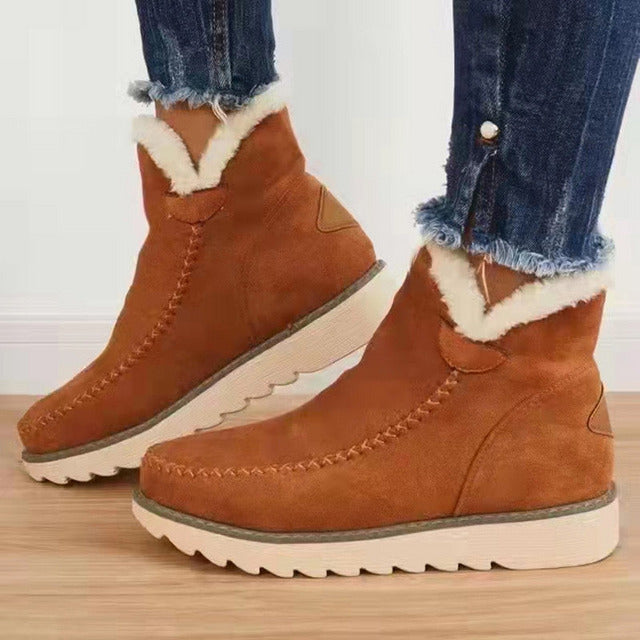Warme Schneestiefel mit dicker Sohle R&B