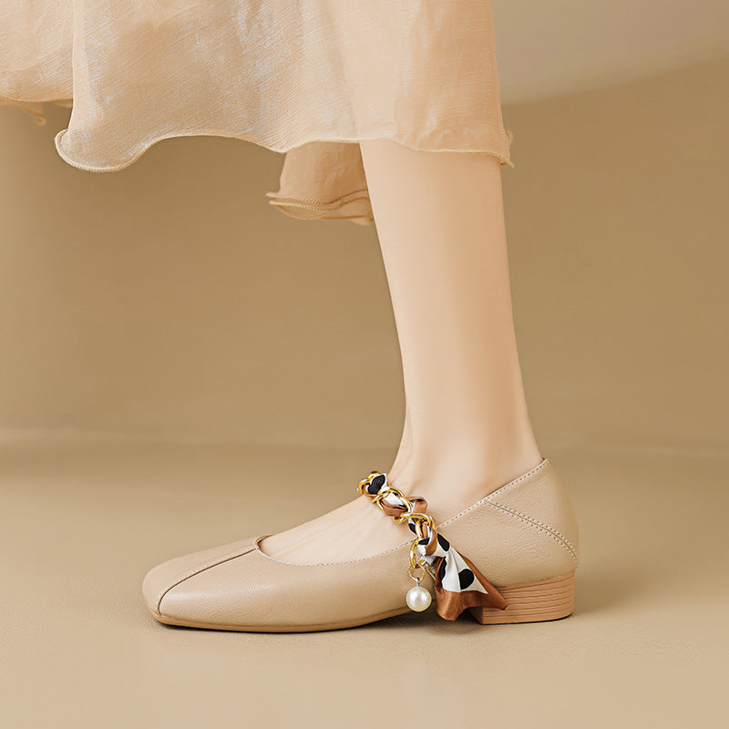 Damen Ballerinas mit eleganter Schnallenakzent und klassischem Design
