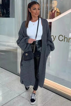 Damen Großer Strickcardigan mit offenem Schnitt und praktischen Taschen