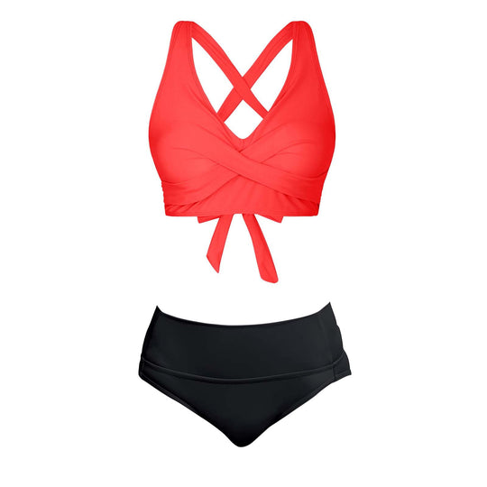 Damen Zweiteiliger Badeanzug mit floralem Design R&B