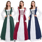 Damen historisches Märchenkleid mit elegantem Oberteil und ausgestellten Ärmeln R&B