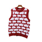 Damen Strickpullover mit verspieltem Tiermotiv und lässigem Schnitt R&B