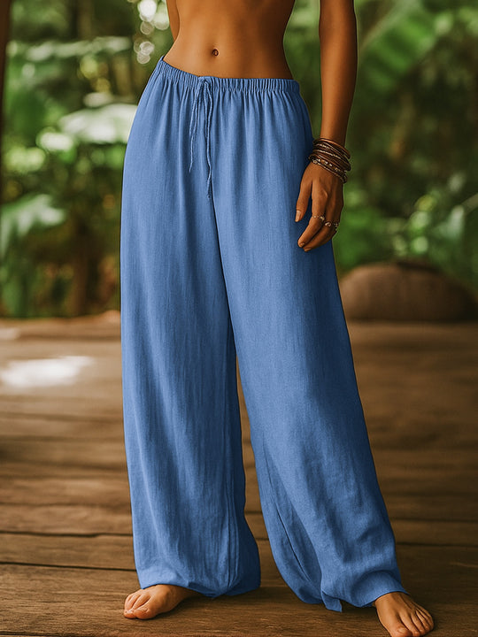 Damen Weite Leinenhose R&B