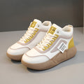 Damen Modische High-Top Sneakers mit atmungsaktiver Struktur und dämpfender Sohle R&B