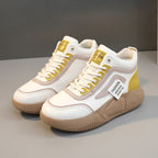 Damen Modische High-Top Sneakers mit atmungsaktiver Struktur und dämpfender Sohle R&B