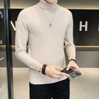Herren Pullover mit hohem Kragen aus weicher Strickware R&B