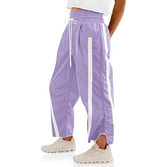Damen lässige Freizeithose mit Seiteneinsätzen R&B
