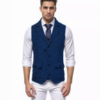 Herren elegante Weste im Hahnentrittmuster R&B