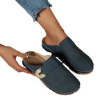 Damen bequeme Clogs mit atmungsaktiver Obermaterialstruktur und modischem Riemchen EB