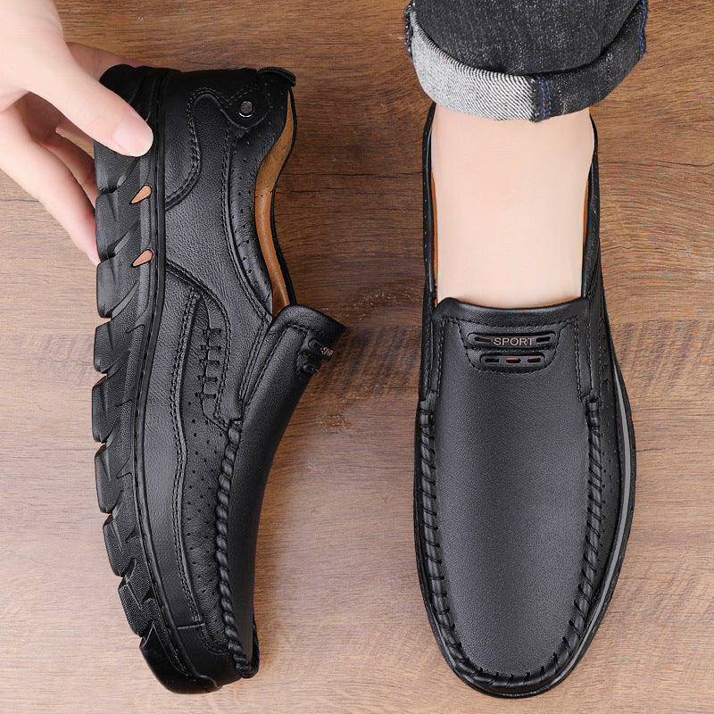 Damen Elegante und bequeme Leder Slipper R&B