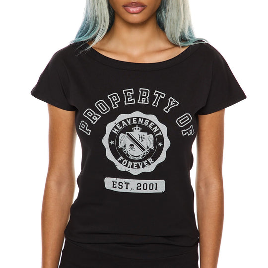 Damen T-Shirt mit dekorativem Grafikdruck R&B
