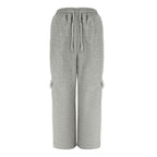 Damen Cargo-Hose mit elastischem Bund und Seitentaschen EB