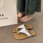 Damen Zehentrenner-Sandalen mit modischen Riemen und komfortablem Fußbett R&B