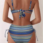 Damen Bikini-Set mit modischem Wickel-Detail und anpassbarem Bund R&B