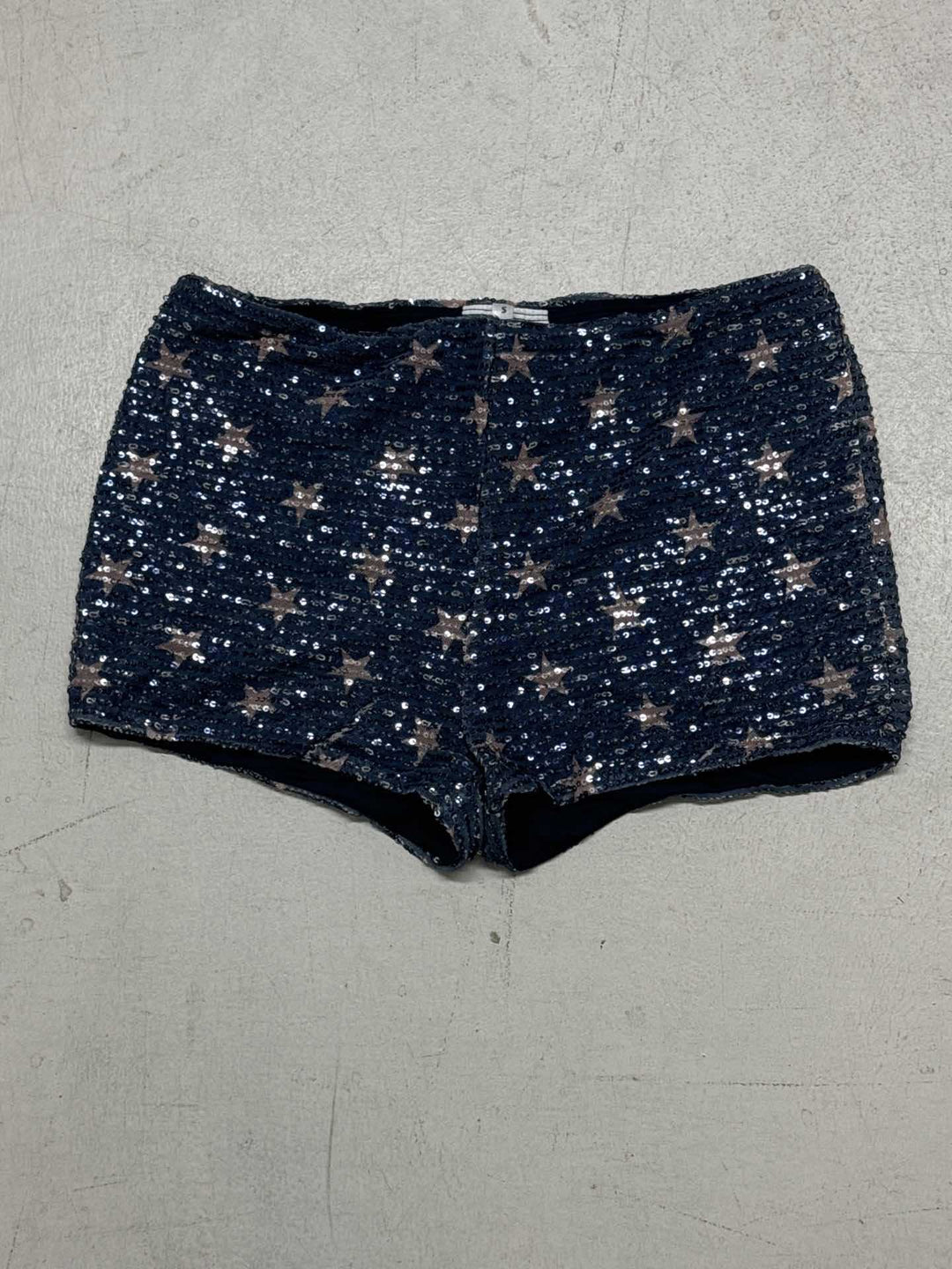 Damen Minirock mit funkelnden Pailletten und verspieltem Punktedesign R&B