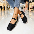 Damen Ballerinas mit trendigem Leopardenmuster und dekorativem Riemen R&B