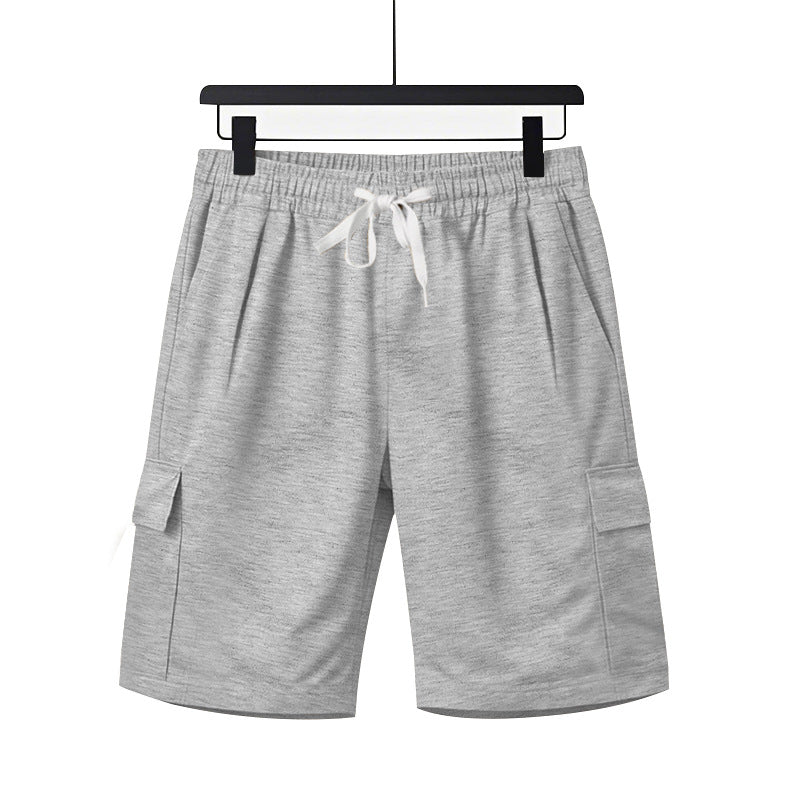 Herren nan elastische Cargo-Bermuda mit Kordelzug und Mehrfachtaschen R&B