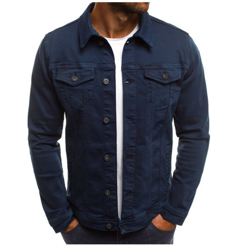 Herren Jeansjacke im modernen Design mit praktischen Brusttaschen R&B