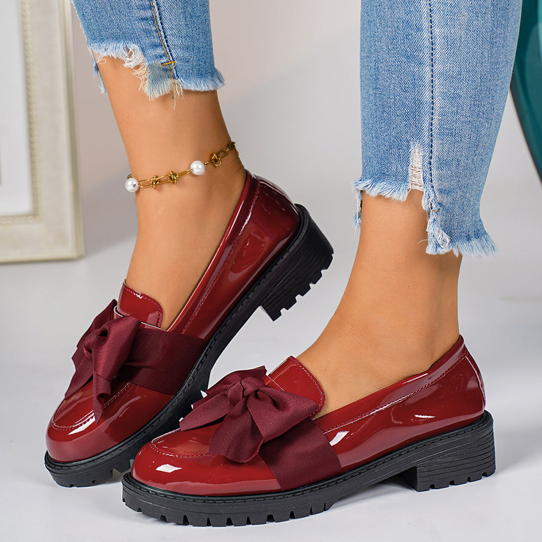 Damen Mokassin-Schuhe mit eleganter Schleifenapplikation R&B