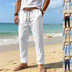 Herren nan sommerliche Relaxhose mit gewR&Btem Zierbund und geradem Bein R&B