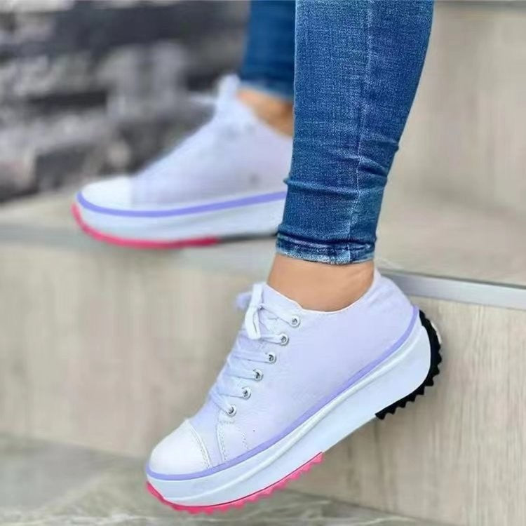Damen Sportliche Plateausneaker mit modischem Kettenakzent R&B