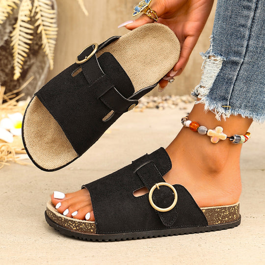 Damen Clogs mit verstellbarem Schnallenverschluss und atmungsaktivem Obermaterial R&B