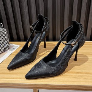 Damen elegante Stiletto-Pumps mit zartem Riemchen-Design R&B