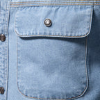 Herren Denim Hemd mit zwei Brusttaschen und modischem Schnitt