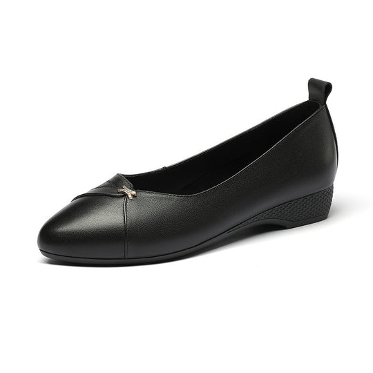 Damen bequeme Ballerinas mit modischem Riemen und elegantem Detail R&B