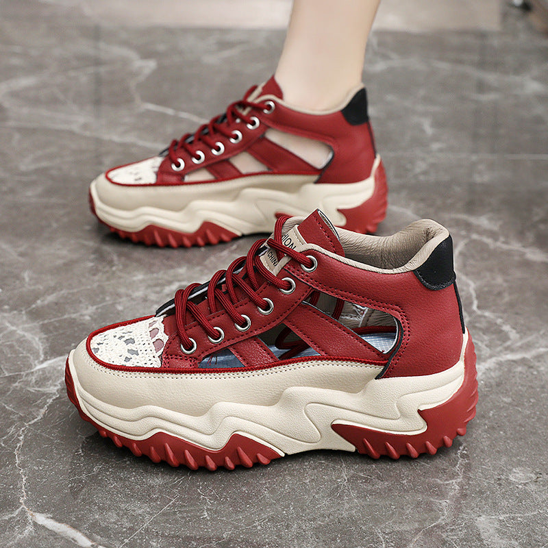 Damen modische Sneakers mit strukturiertem Obermaterial und hohem Tragekomfort R&B