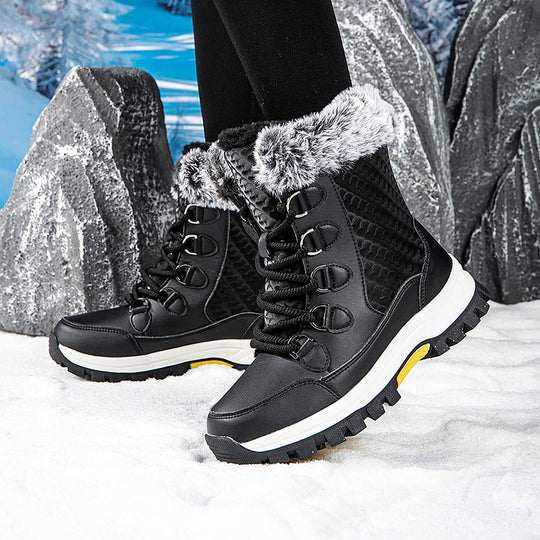 Damen Thermo-Winterstiefel mit rutschfester Sohle und isolierendem Futter R&B