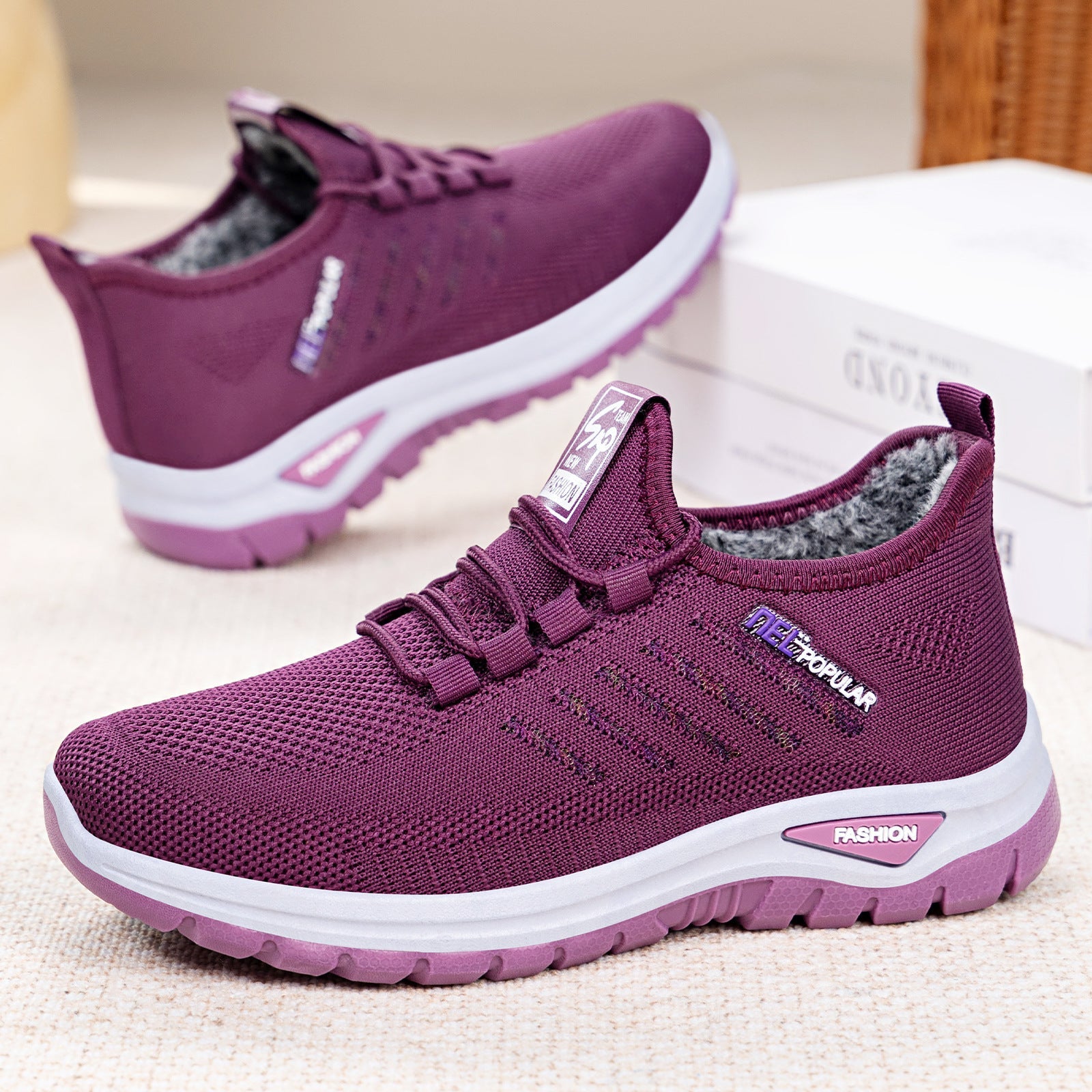 Damen Bequeme und isolierte Sportschuhe R&B