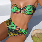Damen Hochgeschnittener Bikini mit einzigartigem Ring-Detail R&B