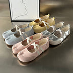 Damen Ballerinas mit feiner Lederoberfläche und komfortabler Sohle R&B