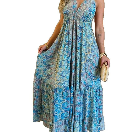 Damen Maxikleid mit verspieltem Paisleydesign und komfortablem Schnitt R&B