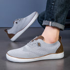 Damen bequeme und atmungsaktive Sneakers mit elastischer Strick-Oberfläche