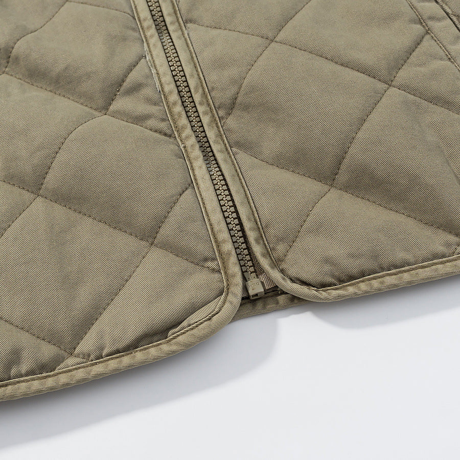 Damen gesteppte Übergangsjacke mit schlichten Taschen und elegantem Schnitt R&B