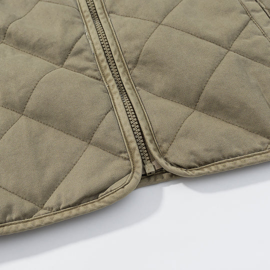 Damen gesteppte Übergangsjacke mit schlichten Taschen und elegantem Schnitt R&B