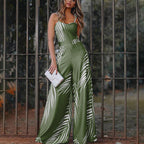 Damen Maxikleid mit schmalem Schnitt und eleganten Spaghettiträgern R&B