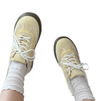 Damen Sneakers mit verspieltem Tiermotiv und karierten Applikationen