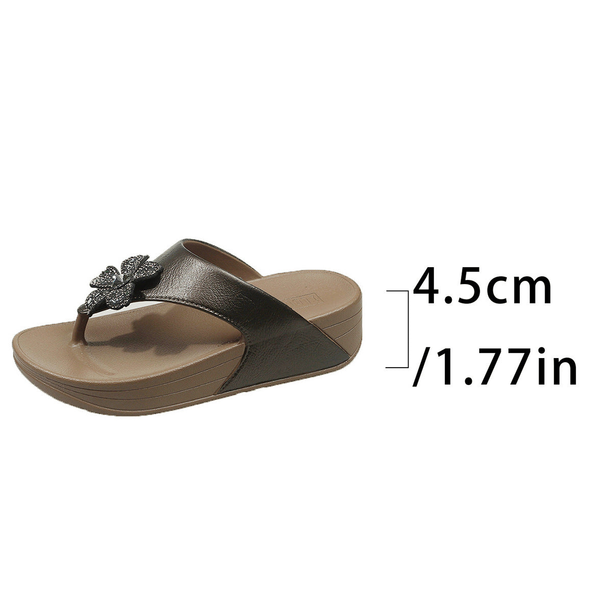 Damen Elegante und bequeme Flip-Flops mit glitzernden Akzenten R&B