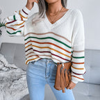 R&B | Gestreifter Pullover mit Farbkontrast