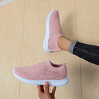 Damen Sneakers mit funkelnden Steinen R&B